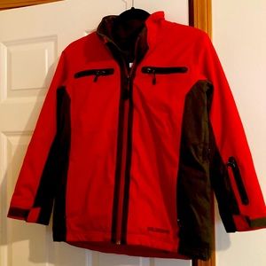 Red winter coat boys or girls sz medium 10-12